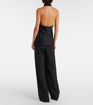 Top de satén con cuello halter | Stella McCartney