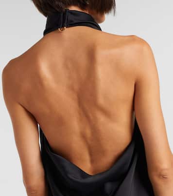 Top de satén con cuello halter | Stella McCartney