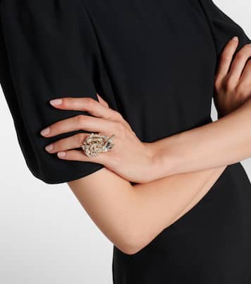 Ring Carnation mit Kristallen | McQueen