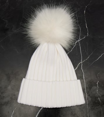 Ribbed-knit virgin wool beanie | Moncler