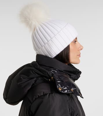 Ribbed-knit virgin wool beanie | Moncler