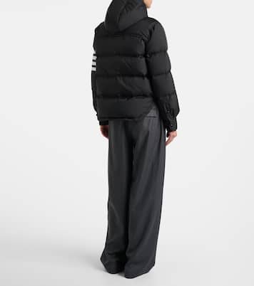 4-Bar hooded quilted down jacket | Thom Browne