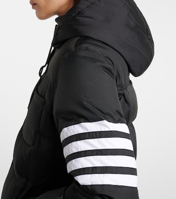 4-Bar hooded quilted down jacket | Thom Browne