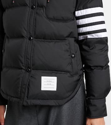 4-Bar hooded quilted down jacket | Thom Browne