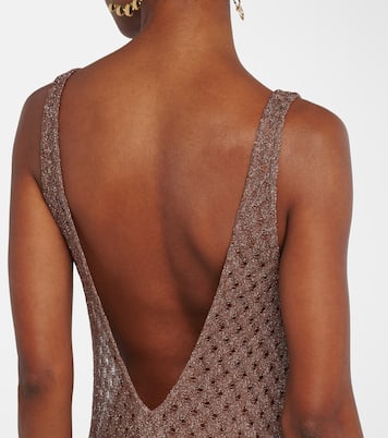 Open-knit lamé maxi dress | Missoni