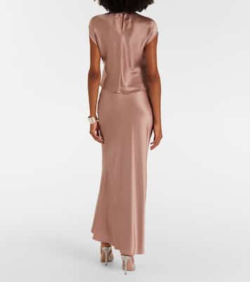 Silk satin maxi skirt | The Sei
