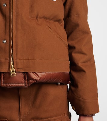 X Carhartt Daunenjacke aus Baumwoll-Canvas | Sacai