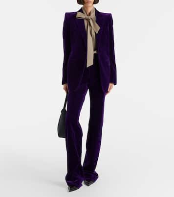 Tie-neck silk georgette blouse | Tom Ford