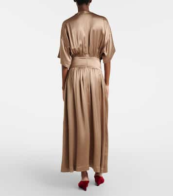 Robe midi en satin | Toteme