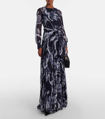 Vestido de fiesta de gasa floral | Erdem