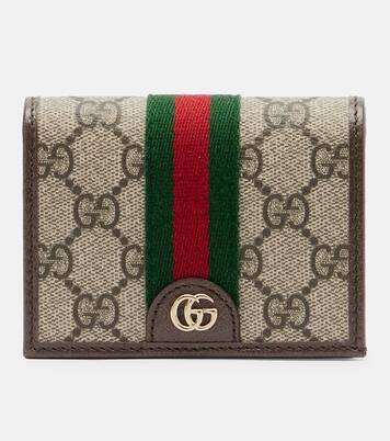 Cartera Ophidia Small con piel y GG | Gucci