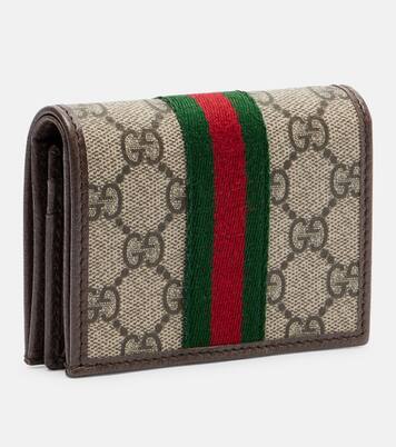 Cartera Ophidia Small con piel y GG | Gucci