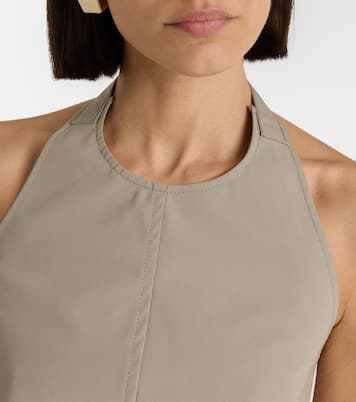Halterneck cotton-blend top | Wardrobe.NYC