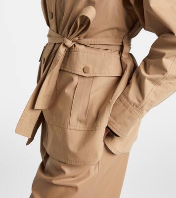 Belted cotton jacket | Yves Salomon