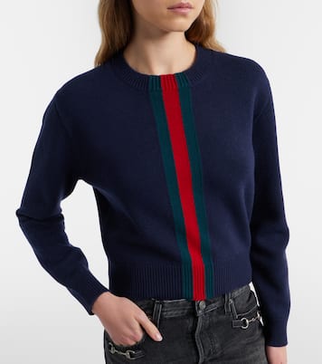 Web Stripe wool sweater | Gucci