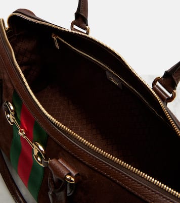 Gucci Borsetto Large suede duffel bag | Gucci
