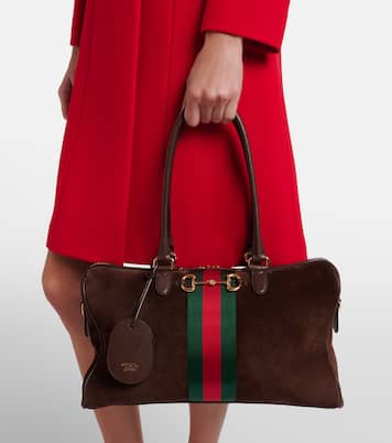 Gucci Borsetto Large suede duffel bag | Gucci