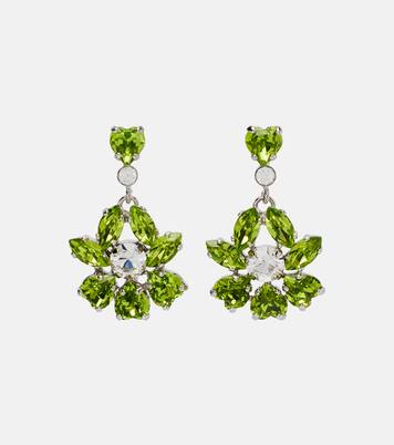 Heartbloom embellished drop earrings | Simone Rocha