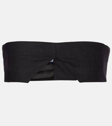 Bandeau-Top aus Wolle | Prada