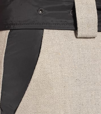 Pantalones anchos de lino | Ganni