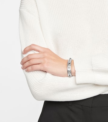 Loubilink metallic leather bracelet | Christian Louboutin
