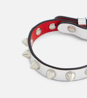 Loubilink metallic leather bracelet | Christian Louboutin
