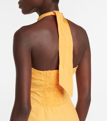 Soffio linen midi dress | Nanushka
