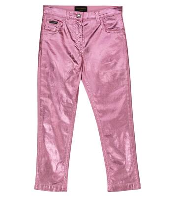 Jeans skinny en mezcla de algodón | Dolce&Gabbana Kids