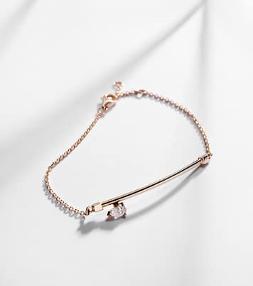 Bracelet Serti Sur Vide en or rose 18 ct et diamant | Repossi