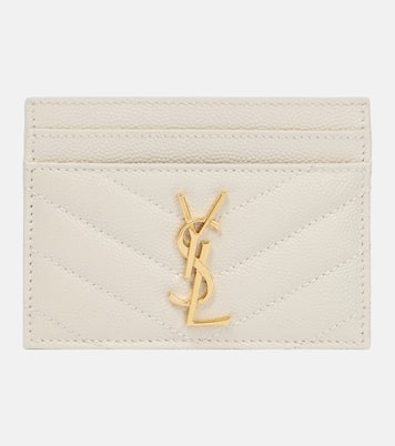Tarjetero Monogram de piel | Saint Laurent