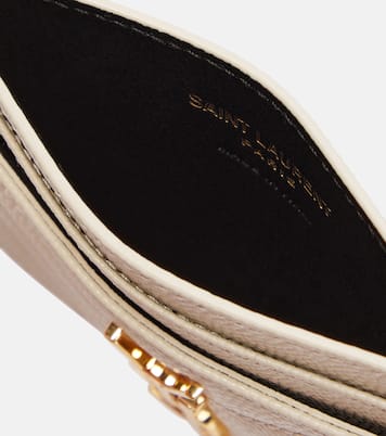 Tarjetero Monogram de piel | Saint Laurent