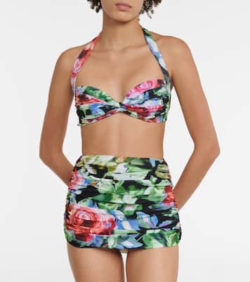 Bill floral bikini top | Norma Kamali