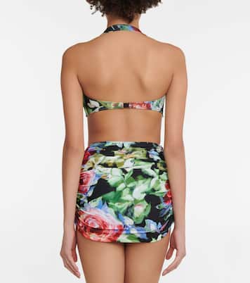 Bill floral bikini top | Norma Kamali