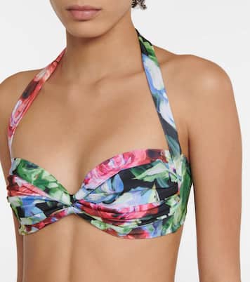 Bill floral bikini top | Norma Kamali