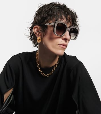 Embellished square sunglasses | Celine Eyewear