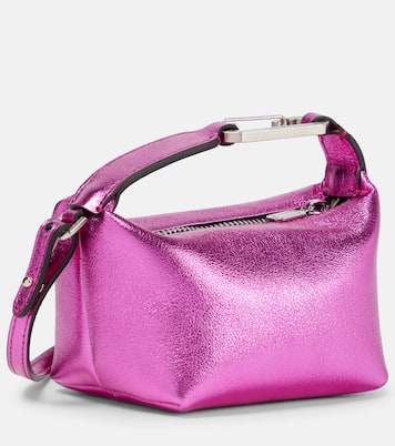 Clutch Moonbag de piel metalizada | Eéra