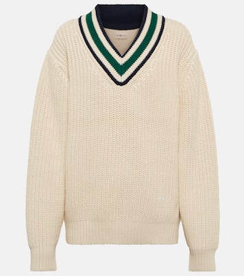 Chevron cotton sweater | Tory Sport