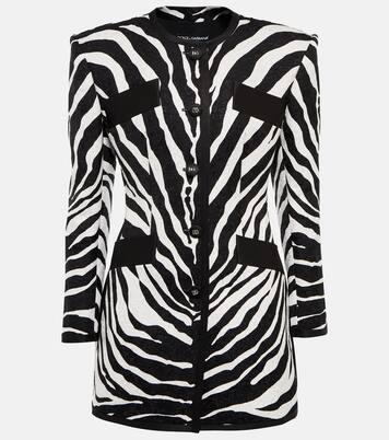 Zebra-print brocade jacket | Dolce&Gabbana