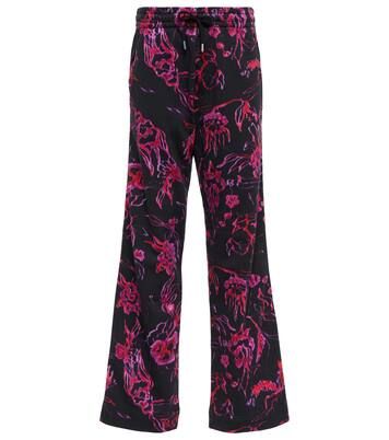 Printed cotton sweatpants | Dries Van Noten