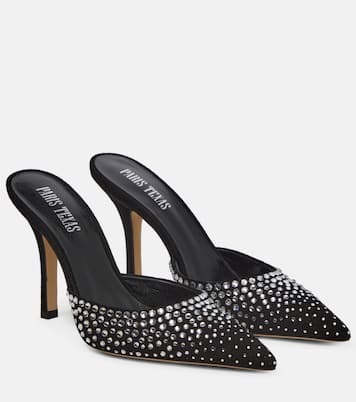 Holly embellished suede mules | Paris Texas
