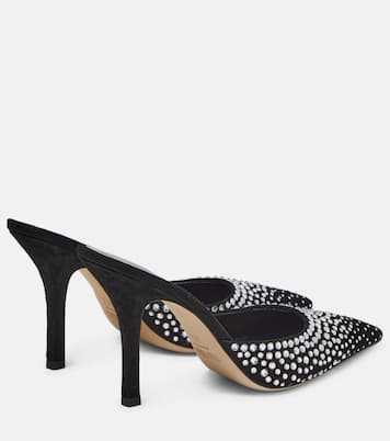 Holly embellished suede mules | Paris Texas