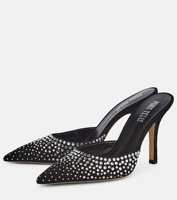 Holly embellished suede mules | Paris Texas