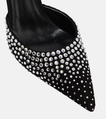 Holly embellished suede mules | Paris Texas