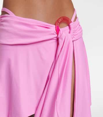 Asymmetric lycra miniskirt | The Attico