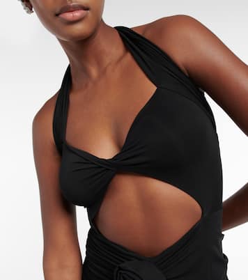 Twisted halterneck midi dress | Magda Butrym