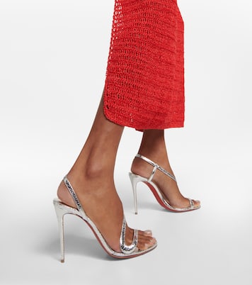Sandali Rosalie in pelle metallizzata | Christian Louboutin
