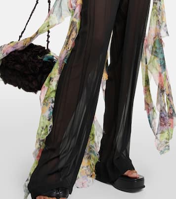Pleated straight pants | Dries Van Noten