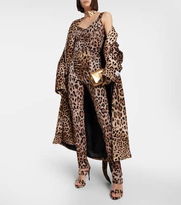 x Kim - Mules in spugna con stampa | Dolce&Gabbana