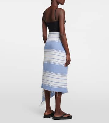 Pareo in lino e cotone a righe | Toteme
