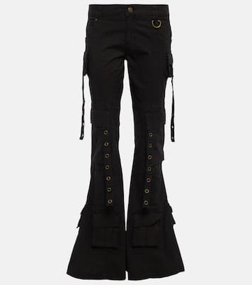 Jean évasé à taille basse et ornements | Blumarine